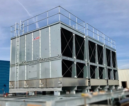 馬利橫流方型冷卻塔SC-300L電機/風機/減速器/填料大更換！